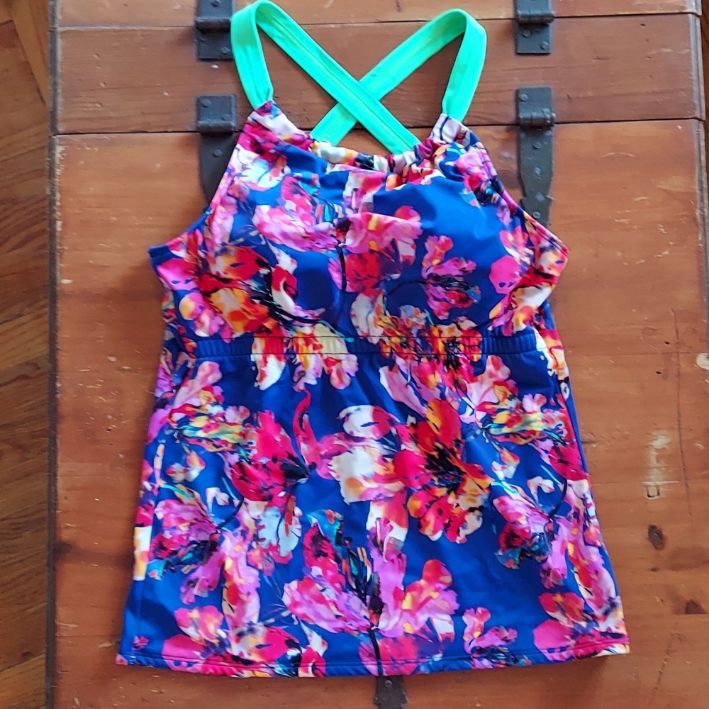 Lime Ricki Tankini Top XL